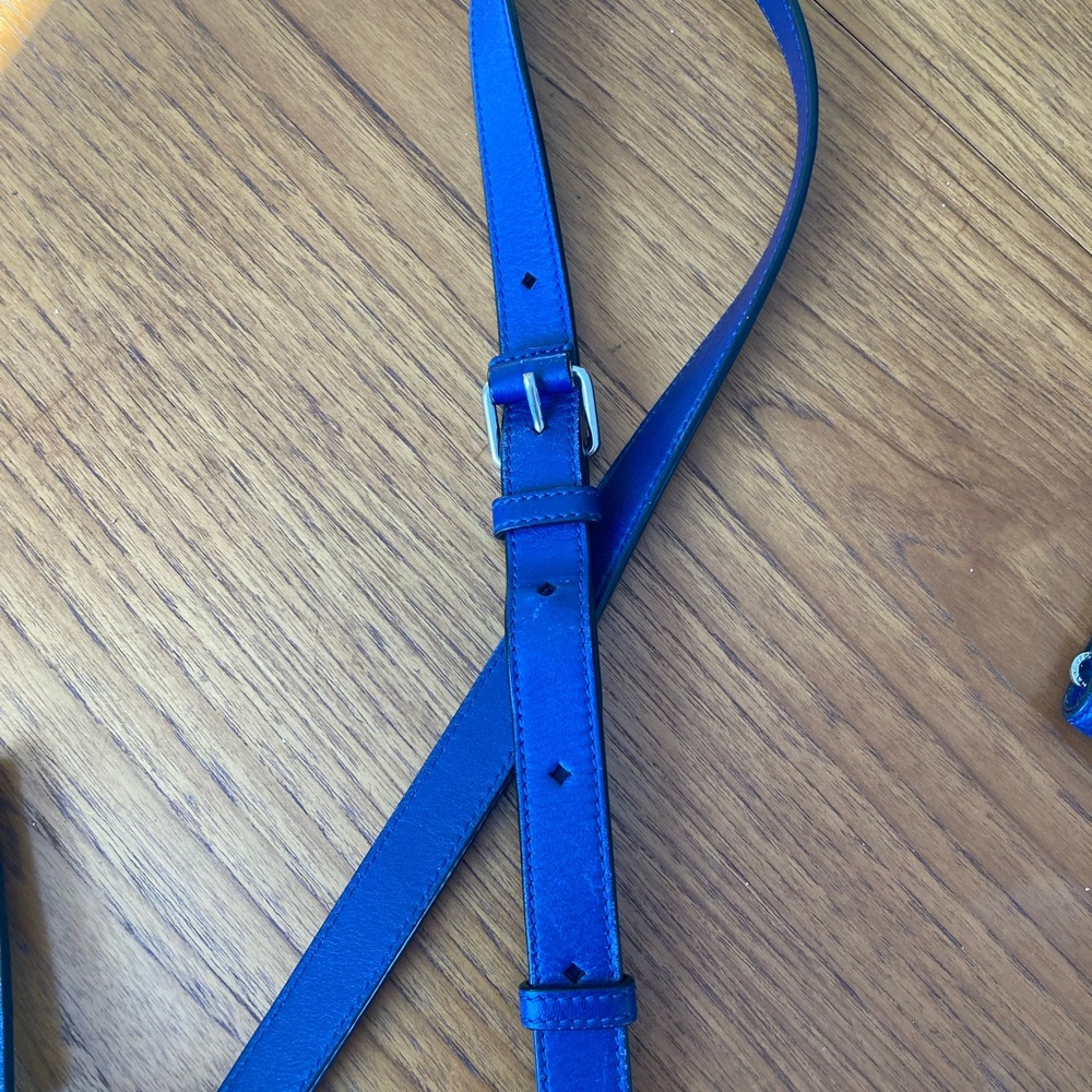 Marc Jacobs crossbody purse and matching wallet, cobalt blue leather, EUC - Picture 9 of 16
